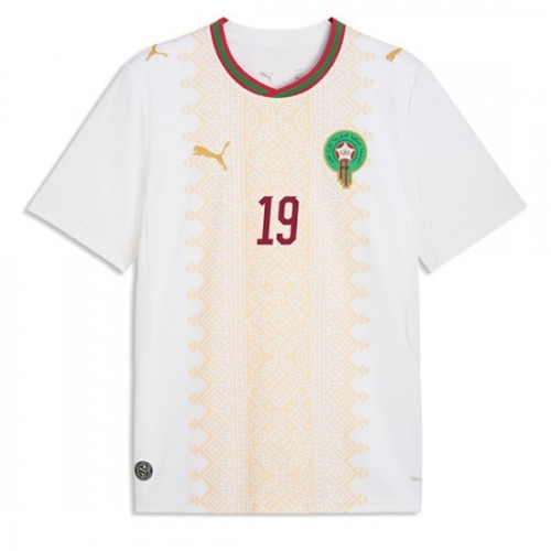 Marocko Youssef En-Nesyri #19 Replika Bortatröja VM 2026 Kortärmad